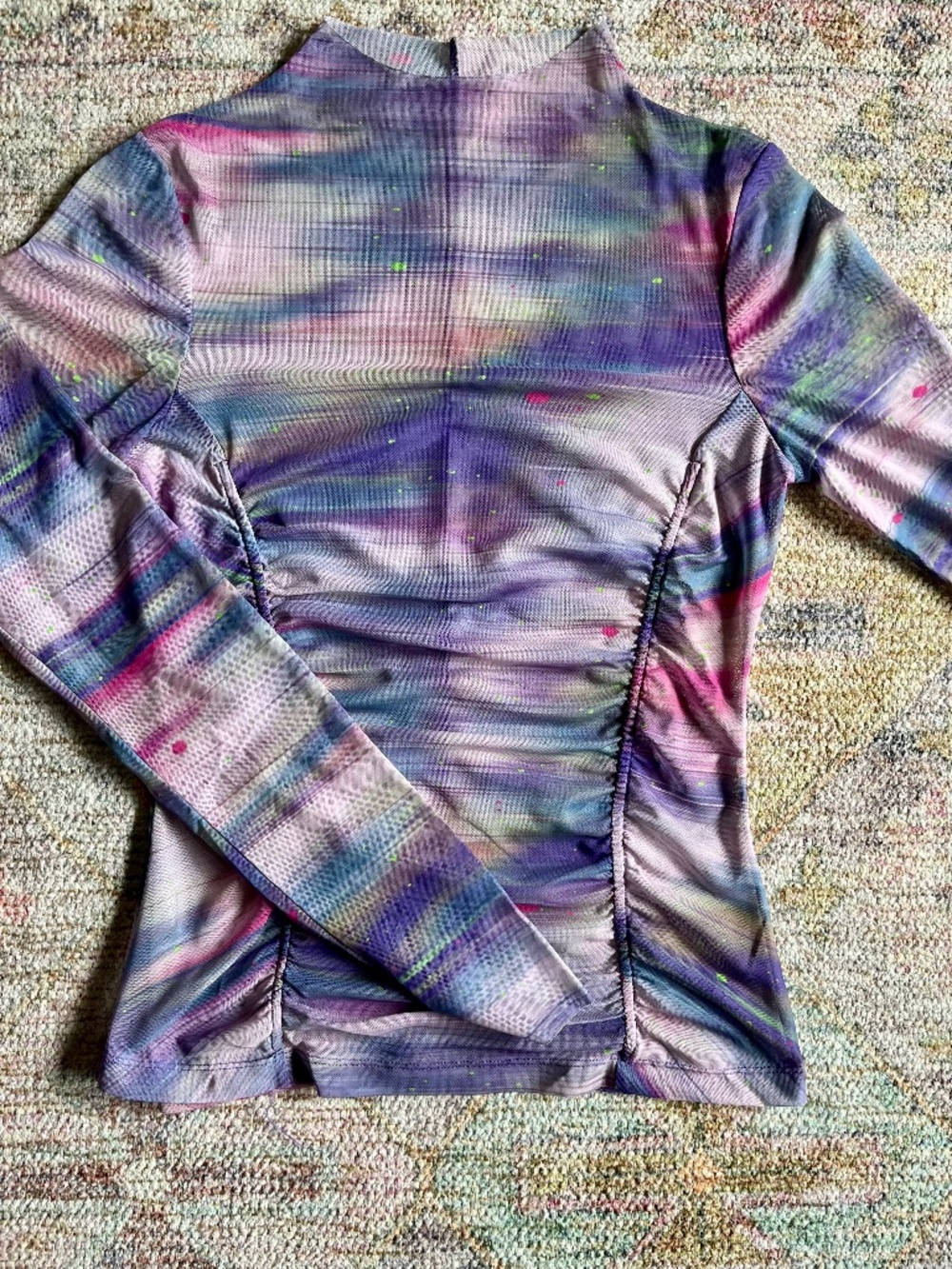 Anthropologie Double Layer Mesh Top